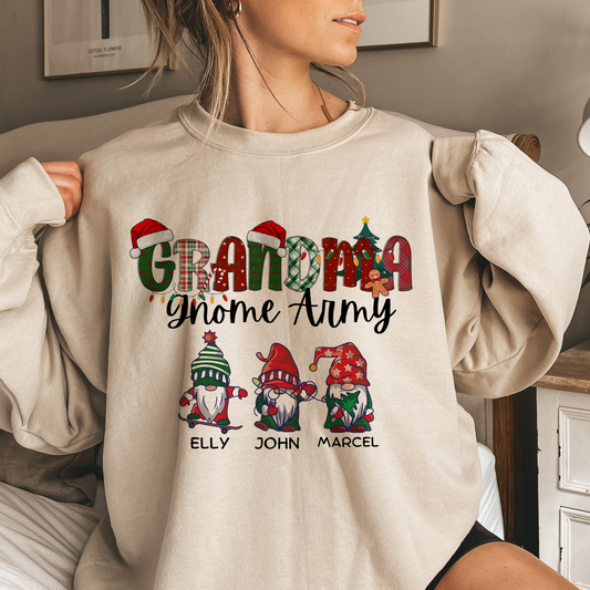 Personalized Sweatshirt - Grandma Gnome Army