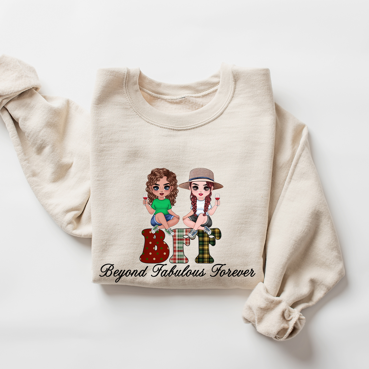 BFF Beyond Fabulous Forever Personalized Sweatshirt